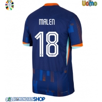 Maglie da calcio Olanda Donyell Malen #18 Seconda Maglia Europei 2024 Manica Corta